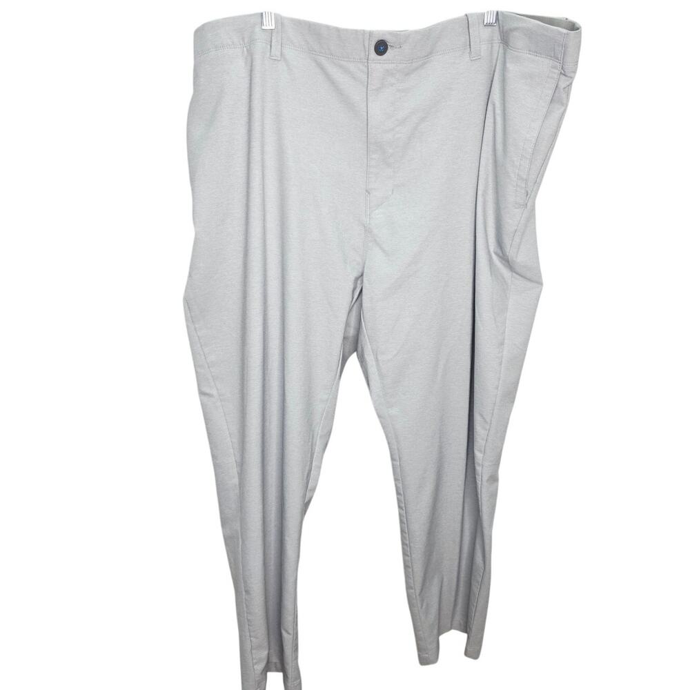 Tommy Bahama Men's Light Gray Flat Front Golf Pants 50x30 Stretch Athletic